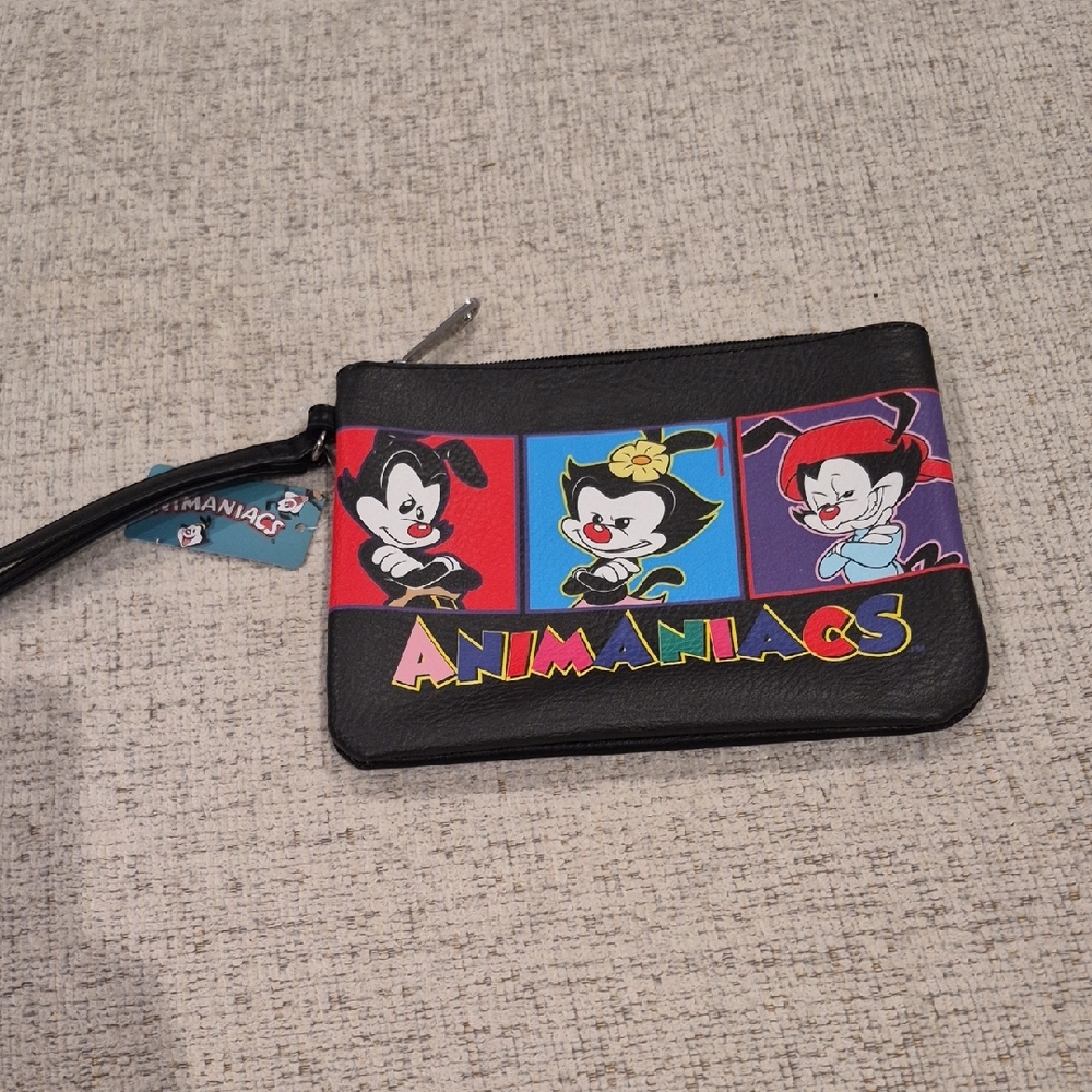Animaniacs Black Wristlet Bag NEW